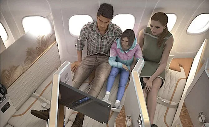 Uçaklarda yeni dönem: Yan oturarak uçuş başlıyor